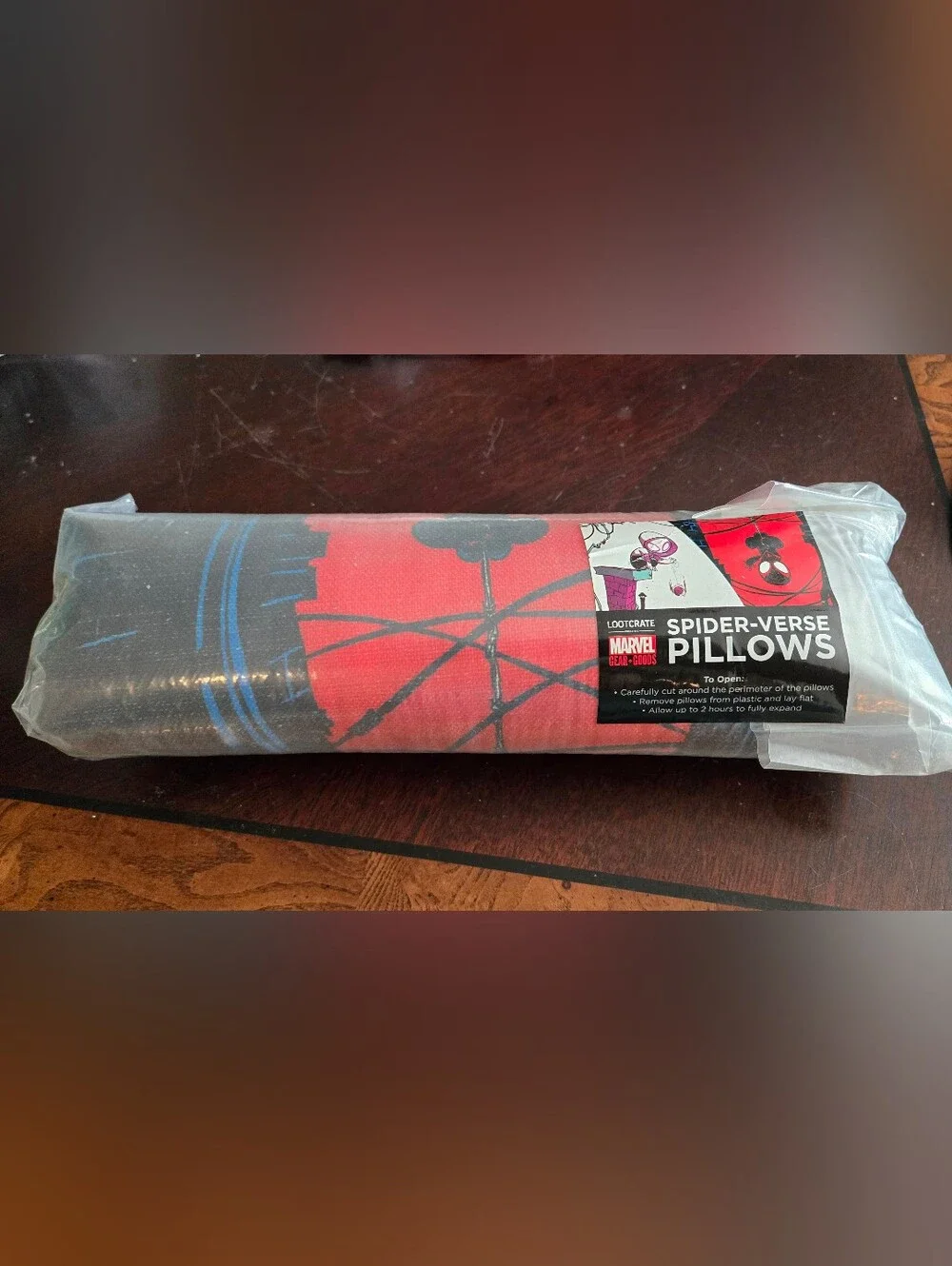 NEW - 2 Loot Crate Marvel Spider-Verse Pillows